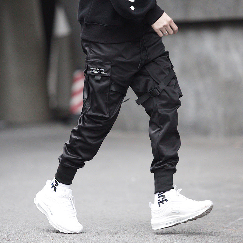Hidden Leggings Trousers Spring Ins Super Hot Trousers National Trend Multi-pocket Casual Loose Trendy Brand Overalls For Men