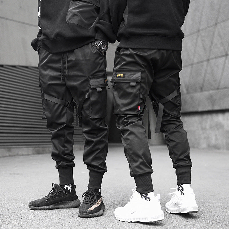 Hidden Leggings Trousers Spring Ins Super Hot Trousers National Trend Multi-pocket Casual Loose Trendy Brand Overalls For Men