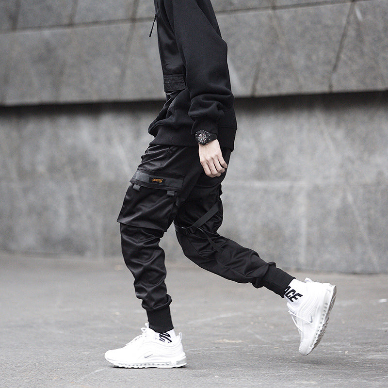 Hidden Leggings Trousers Spring Ins Super Hot Trousers National Trend Multi-pocket Casual Loose Trendy Brand Overalls For Men