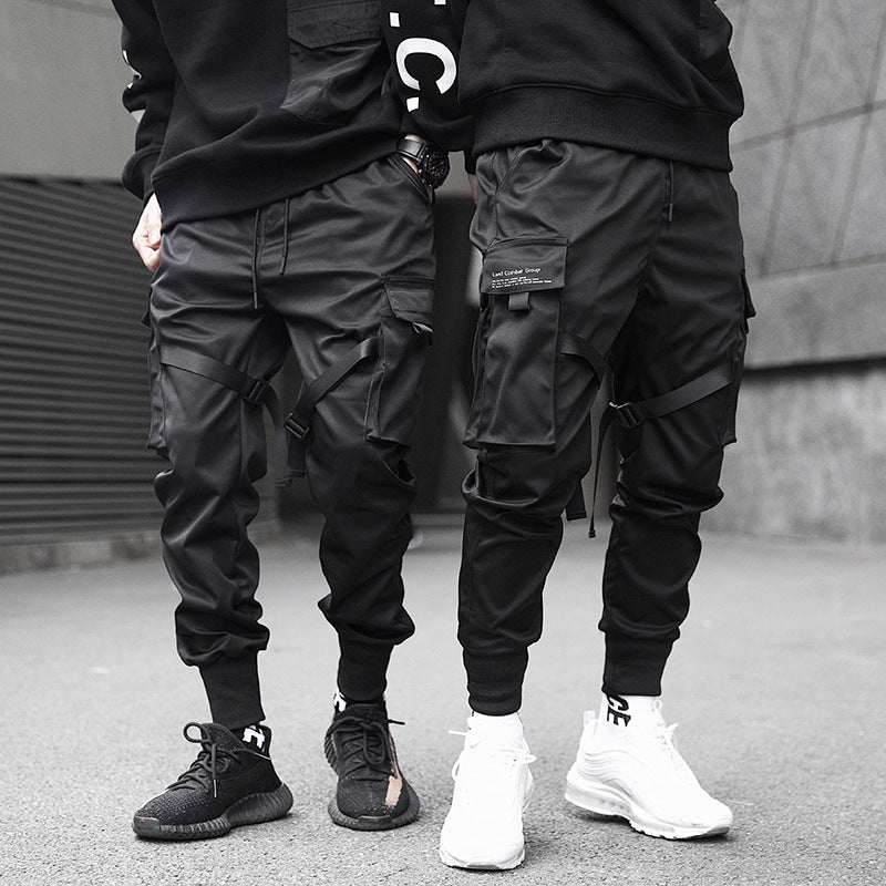 Hidden Leggings Trousers Spring Ins Super Hot Trousers National Trend Multi-pocket Casual Loose Trendy Brand Overalls For Men