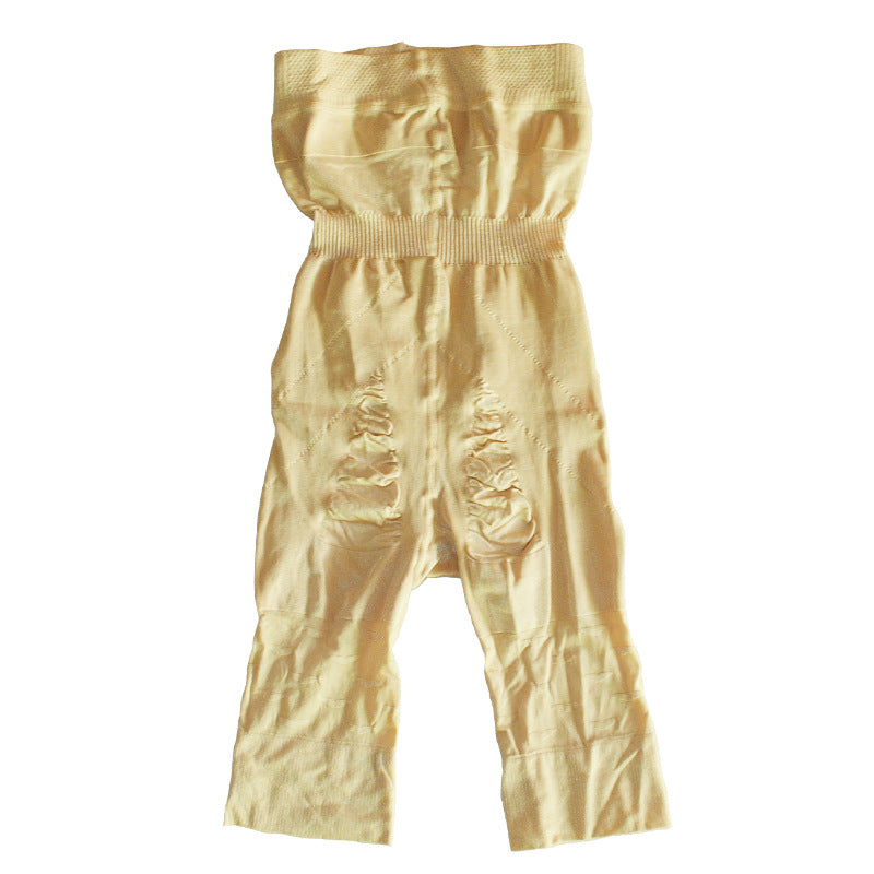 High-waist beige body shaper with sculpting technology, designed to lift and enhance the buttocks while providing firm control and a seamless fit—perfect for confidence-boosting wear.