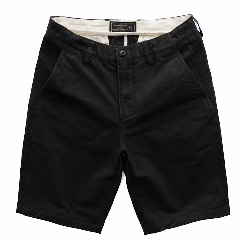 New Men's Casual Shorts Solid Color All-match Five-point Pants