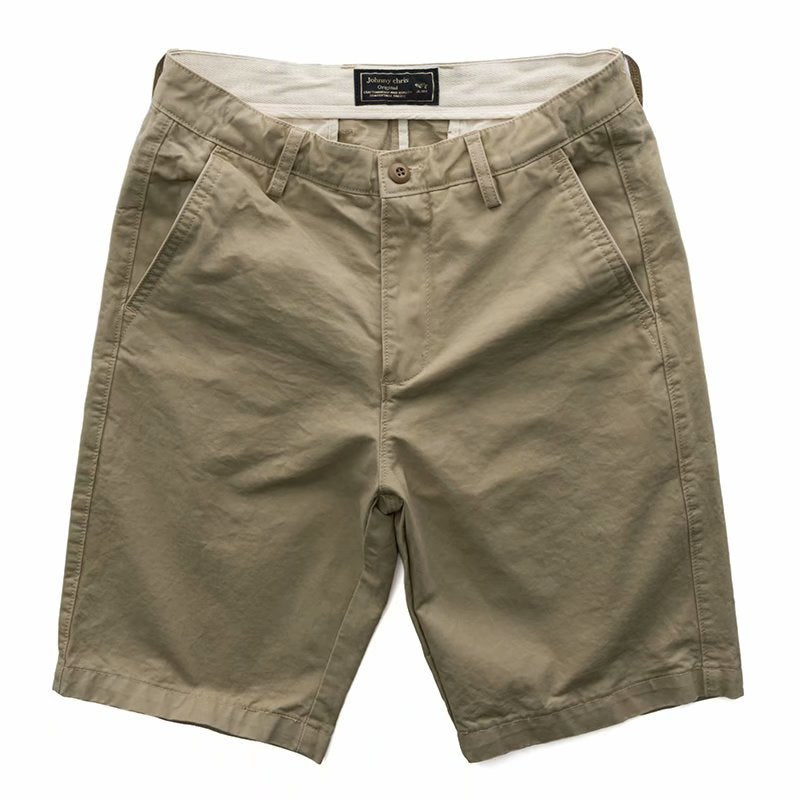 New Men's Casual Shorts Solid Color All-match Five-point Pants