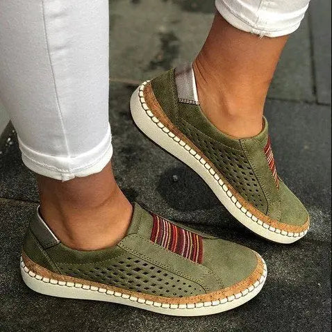 Foreign Trade Large Size 2020 Spring European And American Casual Women's Hollow Single Shoes Wholesale