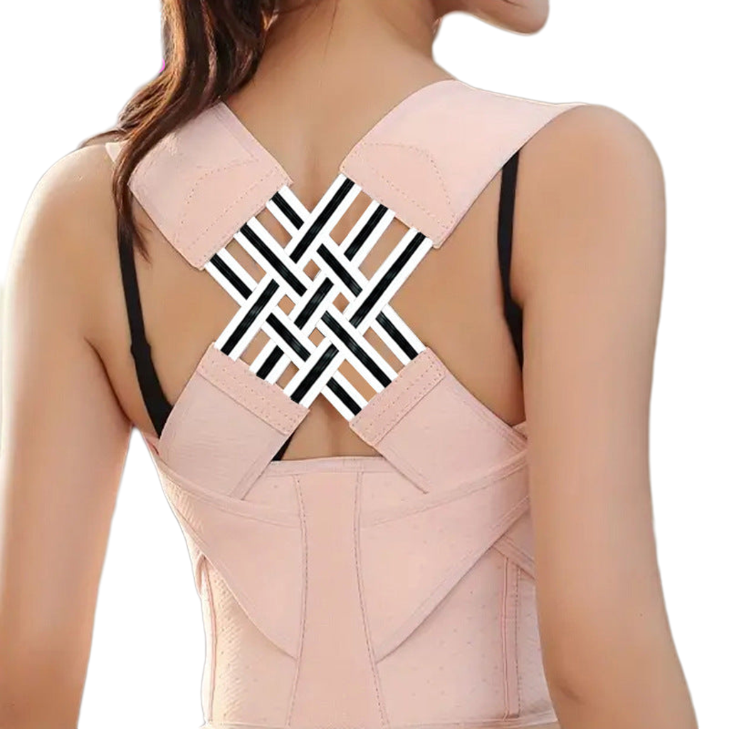 Adjustable Back Support Brace Posture Corrector for Men and Women - Upper Back Straightener for Neck, Shoulder, and Back Pain Relief