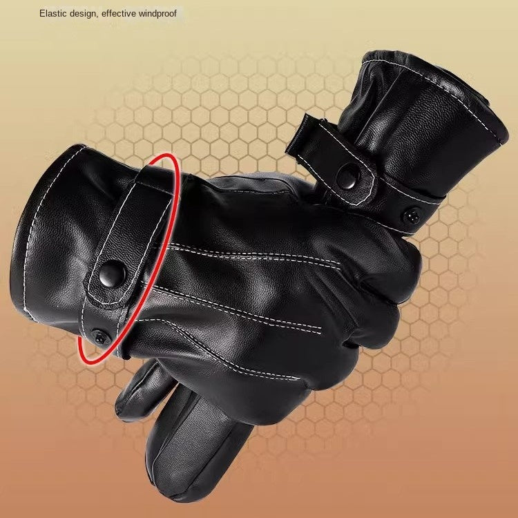 Motorcycle Gloves Riding Men's And Women's Autumn And Winter Knight Motorcycle Winter Self-propelled Electric Anti-fall Warm Windproof Touch Screen