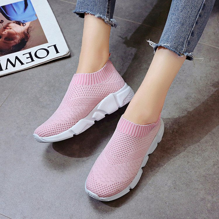 New Outdoors Adults Trainers Running Shoes Woman Sock Footwear Sport Athletic Unisex Breathable Mesh Female Sneakers