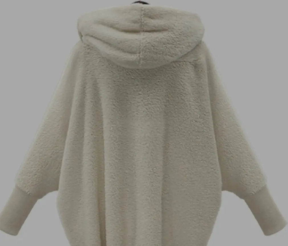 Aliexpress Wish Ebay2025 Autumn And Winter European And American Women's Clothing Solid Color Long-Sleeved Hooded Loose Plush Velvet Jacket For Women