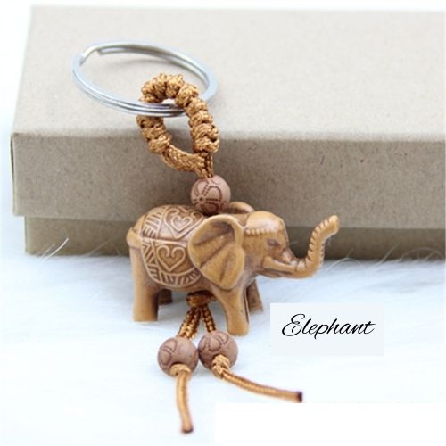 Three-dimensional Elephant Camel Horse Turtle Pendant Key chain