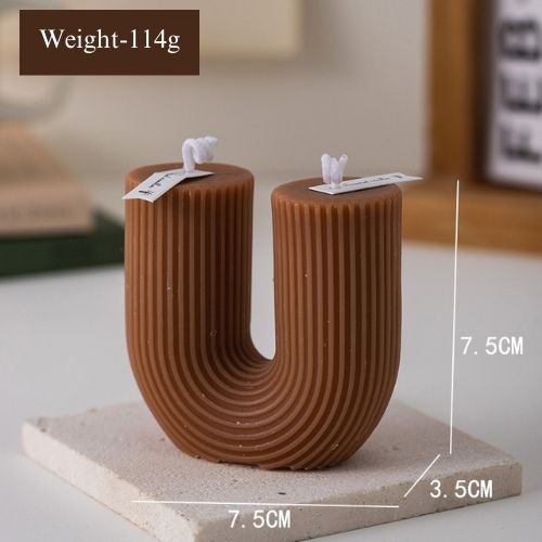 New Creative Geometric Column Wax Aromatherapy Candle Home Decoration Gift