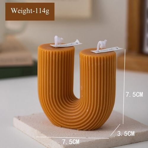 New Creative Geometric Column Wax Aromatherapy Candle Home Decoration Gift
