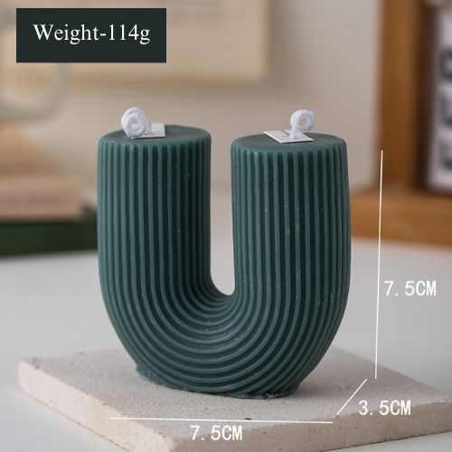 New Creative Geometric Column Wax Aromatherapy Candle Home Decoration Gift