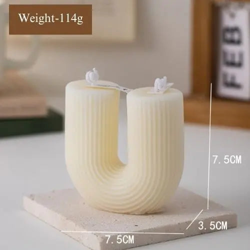 New Creative Geometric Column Wax Aromatherapy Candle Home Decoration Gift ZIPPX