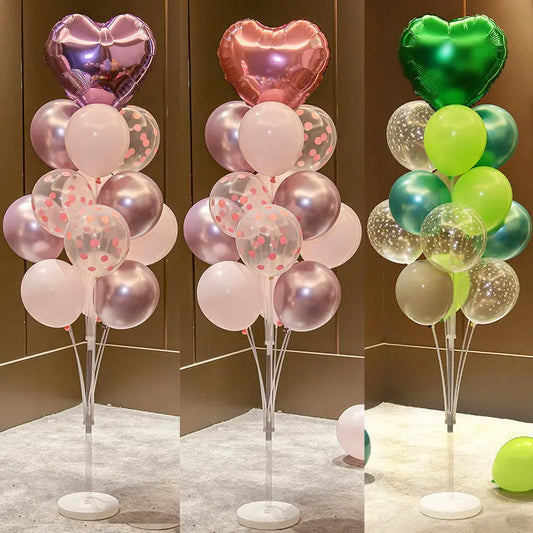 Table Floating Balloon Decoration Scene Layout Children's Birthday Boys And Girls Treasure Hundred Days Full Moon Balloon Column Floating