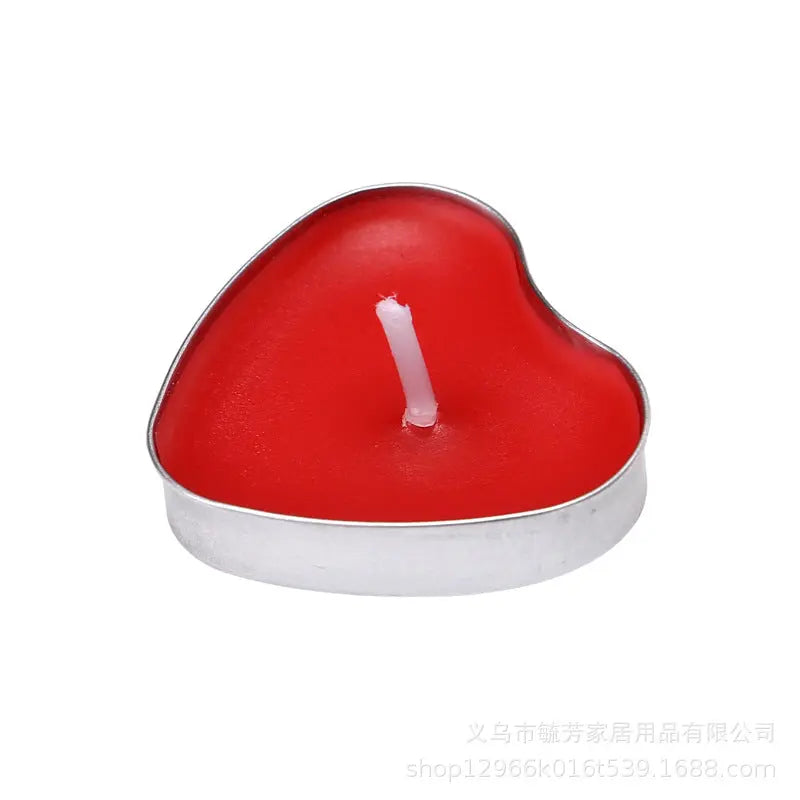 Smokeless Tea Wax Fire Paint Candle 2 Hours Smokeless Warm Tea Heating Aromatherapy Candle Valentine's Day Pose Confession Artifact