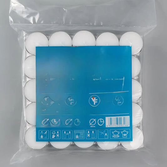 Wholesale 8 Hours 23g Small Candle Pressed Paraffin Smokeless Tea Wax Tea Round Candle Large Quantity Discount