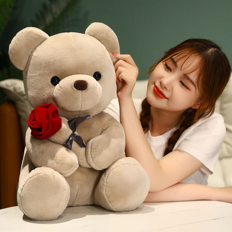 Valentine's Day Gift Plush Toy Rose Bear Large Hug Doll Doll Girl Grab Doll