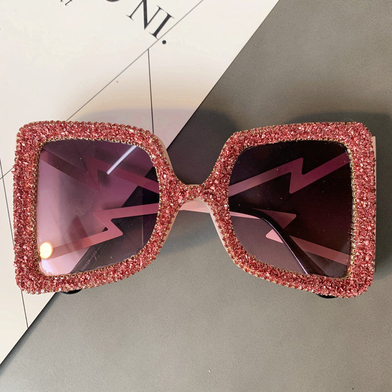 Diamond-Studded Sunglasses