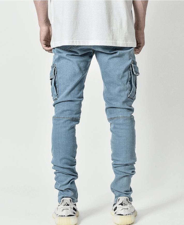 Jeans Men's Side Pocket Skinny Jeans