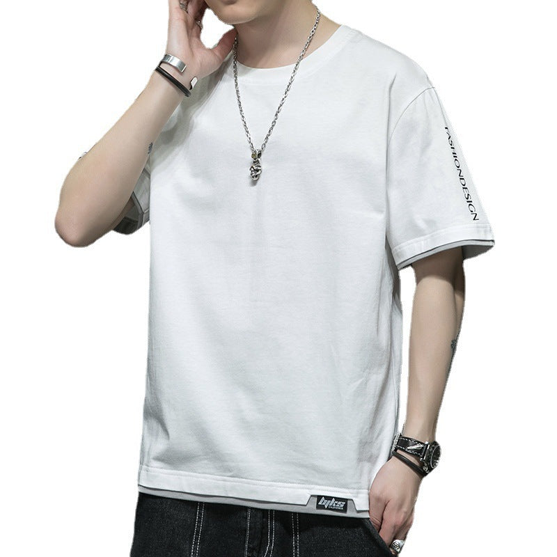 Graphic streetwear t-shirt available in multiple colors – featuring an abstract line design, text elements, soft breathable fabric, and stylish modern appeal.