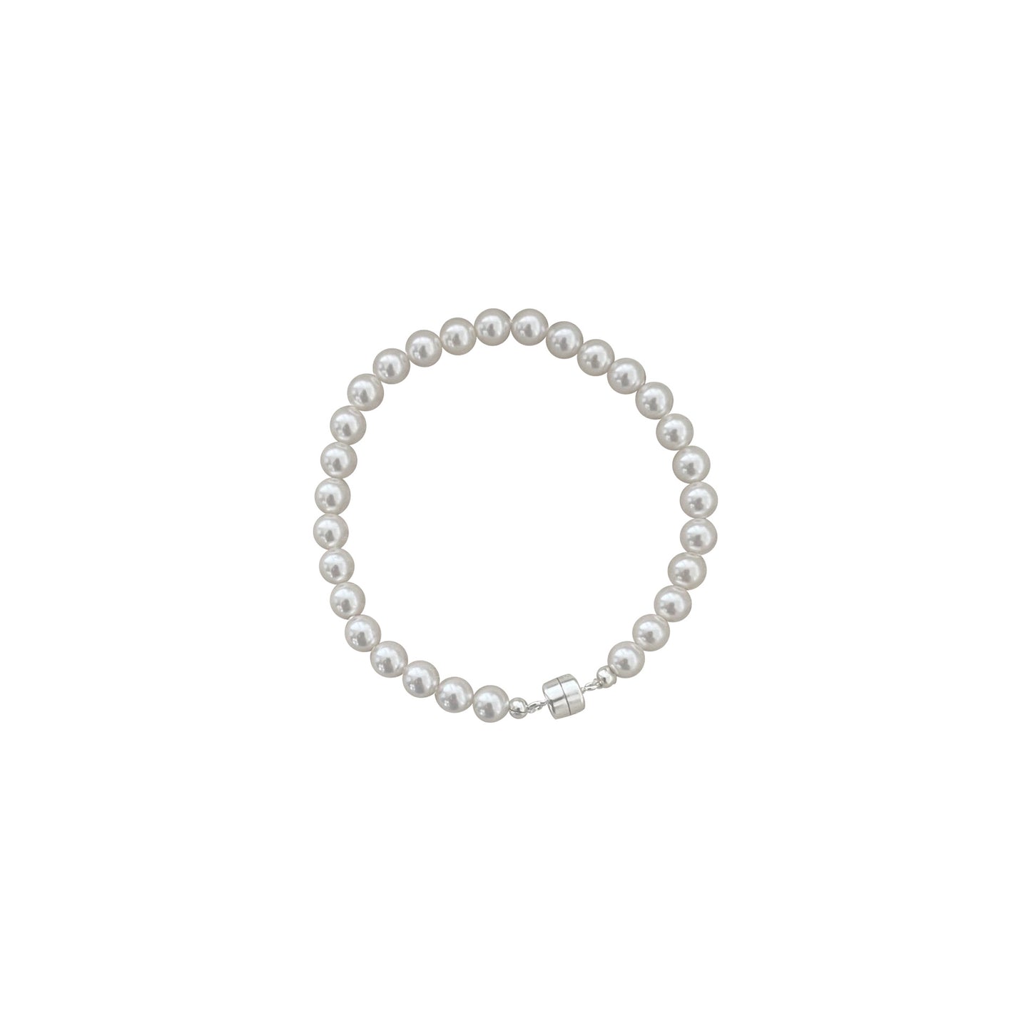 S925 Sterling Silver Shijia Pearl Bracelet Women's French Retro Light Luxury Elegant High-end Niche Design All-match Bracelet