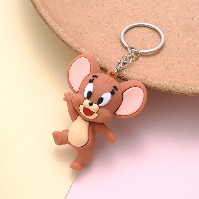 Creative Cartoon Doll Cat And Mouse Keychain Bag Pendant Accessories Kindergarten Primary School Students Class Gift