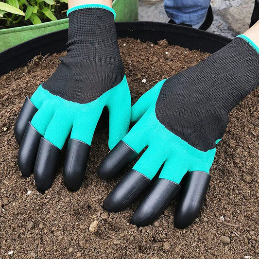 Gardening Gloves With Claws Digging Gloves Garden Planting Vegetables And Flowers Garden Planting Stab-proof Protective Latex Gloves