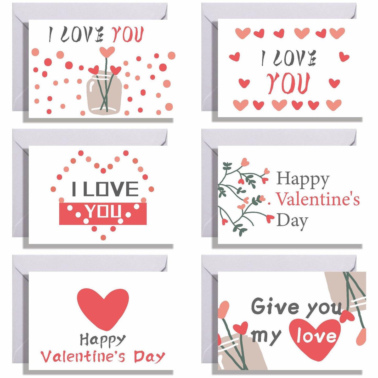6 Valentine's Day Greeting Cards Greeting Cards Wholesale