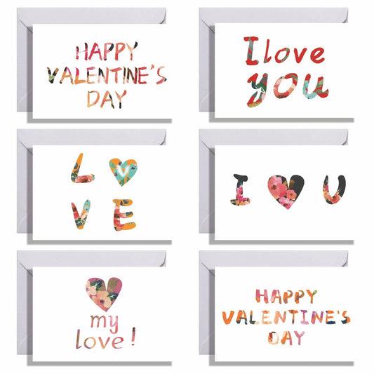 6 Valentine's Day Greeting Cards Greeting Cards Wholesale