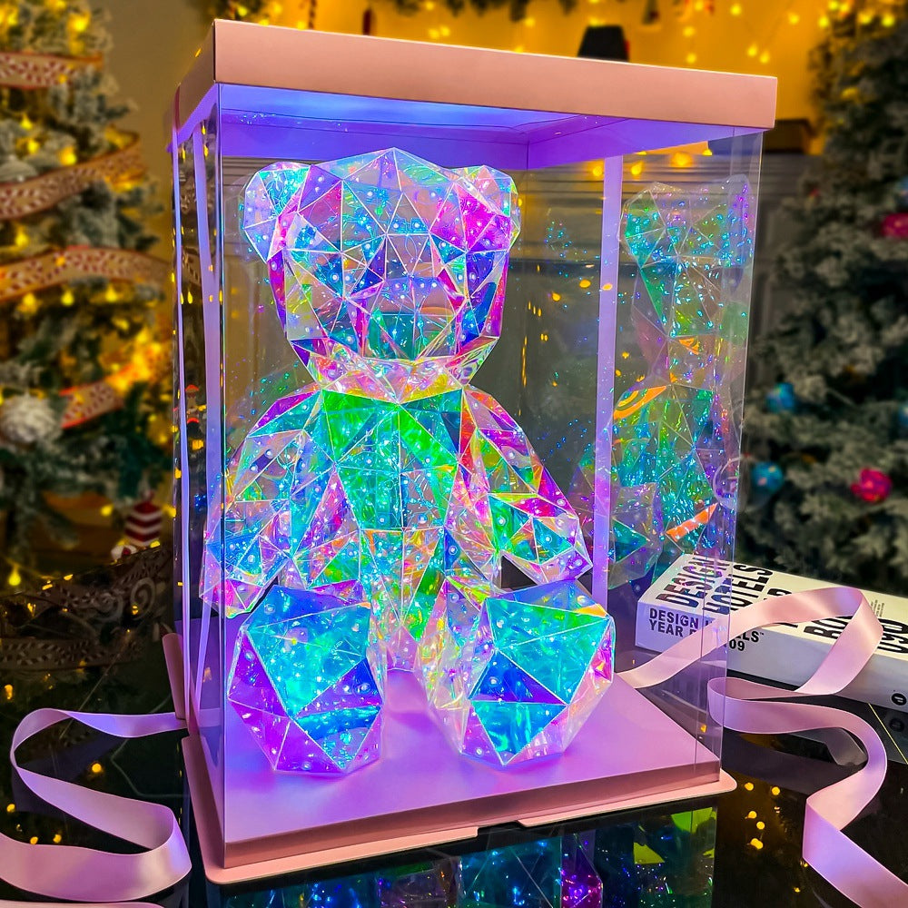 Valentine's Day Gift Couple Night Light Bear Doll