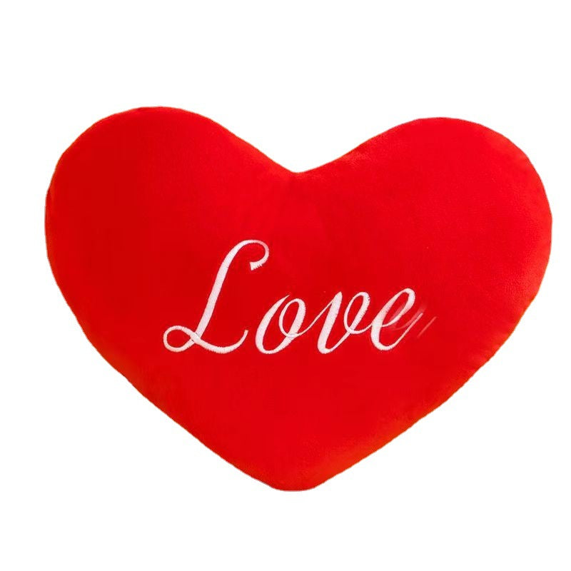 Cute Heart-shaped Pillow For Bed Head Decoration Women's Love Pillow Adorable Cushion Qixi Festival Gift