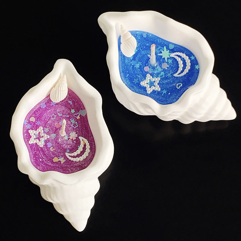 Conch Aromatherapy Candle Marine Shell Aromatherapy Candle Ornaments Tanabata Creative Gift Couple Conch Candle Gift