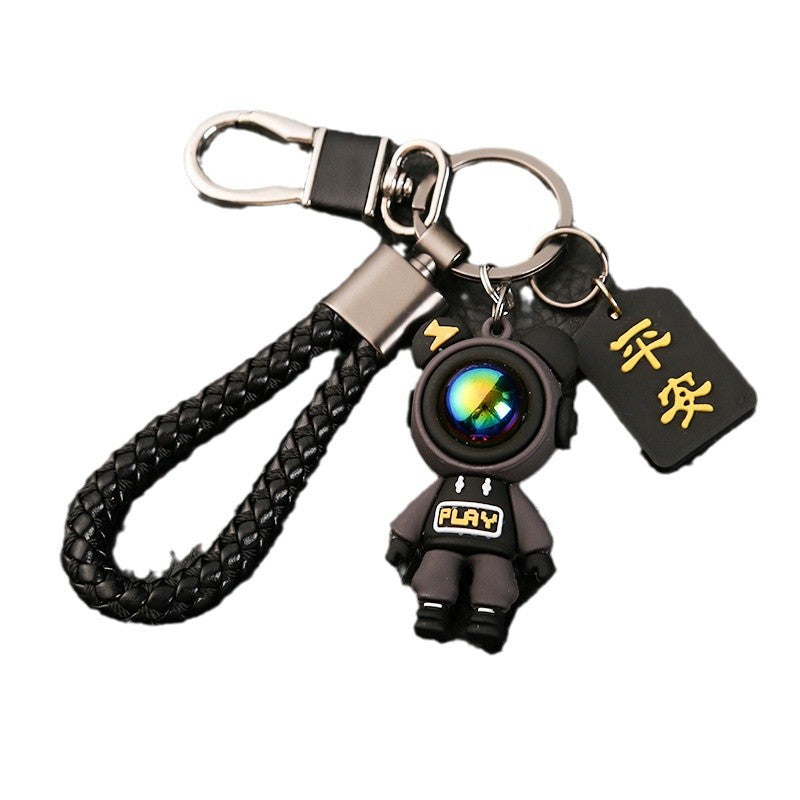 High-end Exquisite Pendant Anti-lost Car Key Chain Schoolbag Pendant Doll Couple Star Bear Key Chain Wholesale