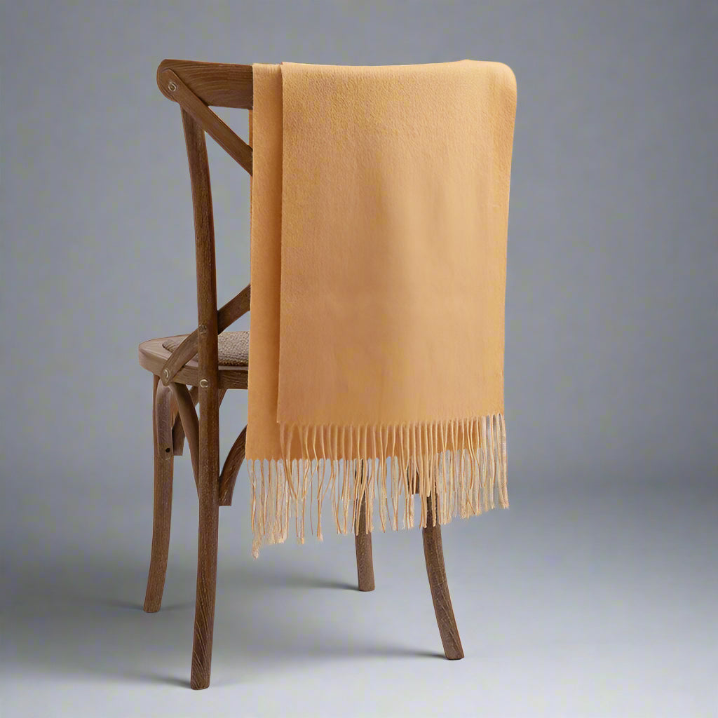 Mongolia Wool Scarf Autumn And Winter Ladies Widened Plain Wool Shawl