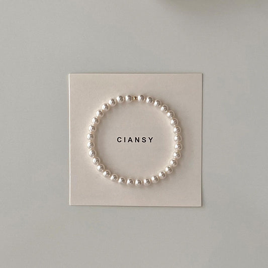 S925 Sterling Silver Shijia Pearl Bracelet Women's French Retro Light Luxury Elegant High-end Niche Design All-match Bracelet