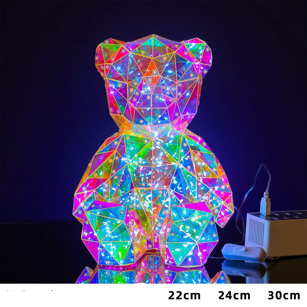 Valentine's Day Gift Couple Night Light Bear Doll