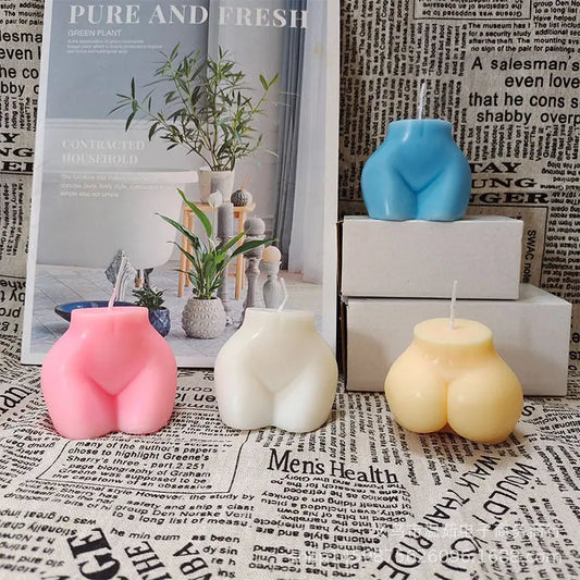 Korean Same Style Woman Big Butt Buttocks Aromatherapy Candle Art Modeling Shooting Props Decoration Decorative Candles