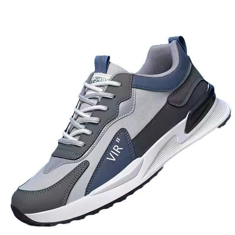 2024 New Men's Shoes Sneakers Running Trendy Casual High-end Students All-match Men's Heightened Soft-faced Walking Shoes