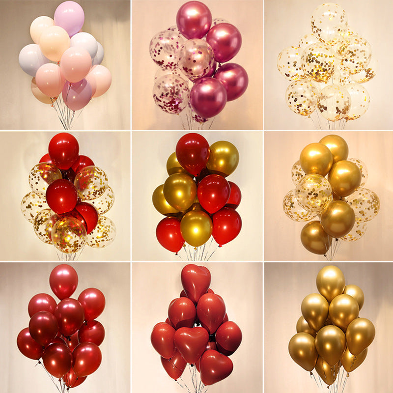 Balloon Wedding Decoration Wedding Room Layout Online Celebrity Love Balloon Suit Wedding Scene Red Wedding Supplies