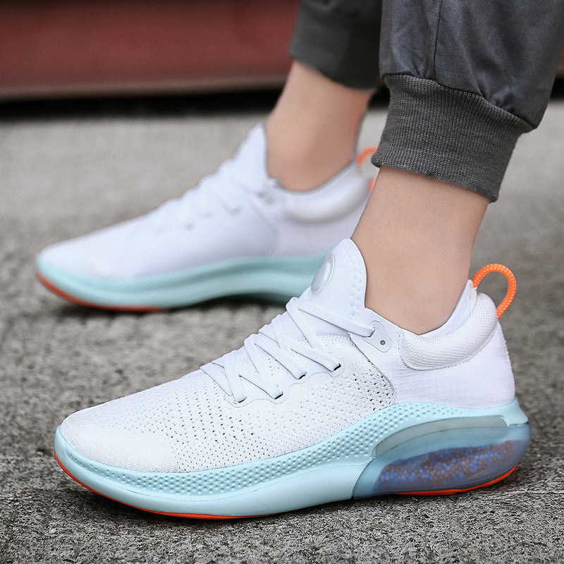 Cross-Border Men's Shoes European Station 2022 Spring And Summer New Korean Style Trendy Mesh Shoes Sports Casual 46 Plus Size Running Shoes