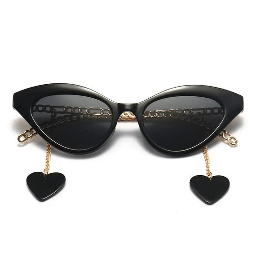 GG0978 Cross-border Cat Eye Narrow Modern Retro Rope Decoration Sunglasses Trend Street Shooting Model Catwalk Sunglasses