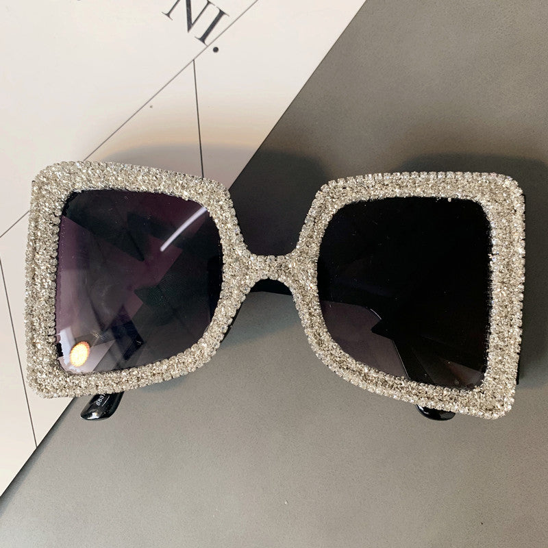 Diamond-Studded Sunglasses