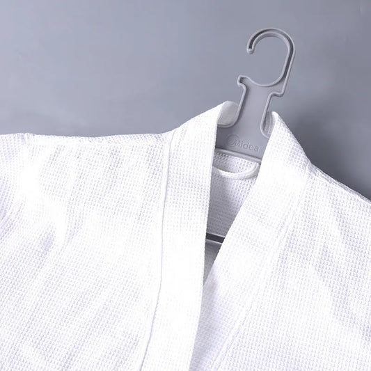 Star Hotel Bathrobe Women's Long Spring, Summer, Autumn And Winter Cotton Waffle Bathrobe Absorbent Quick-drying Cotton Nightgown