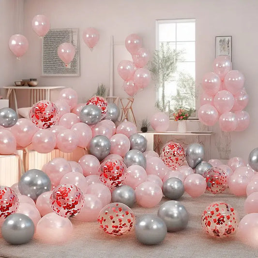 Birthday Party Decoration Vintage Balloon Activities Wedding Decoration Wedding Room Wedding Scene Wedding Romantic Pink One Year Old