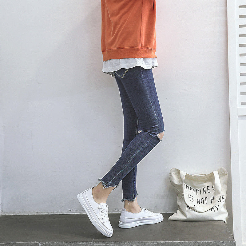 Flat Bottom Women's Sneakers Summer Versatile Low Cut Korean Style Popular White Shoes Round Toe Rubber Outsole Comfortable Casual Shoes