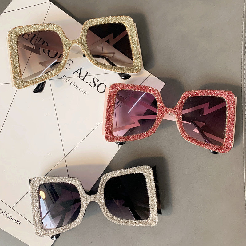 Diamond-Studded Sunglasses