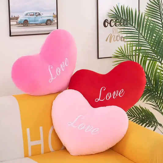 Cute Heart-shaped Pillow For Bed Head Decoration Women's Love Pillow Adorable Cushion Qixi Festival Gift