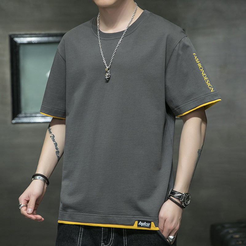 Graphic streetwear t-shirt available in multiple colors – featuring an abstract line design, text elements, soft breathable fabric, and stylish modern appeal.