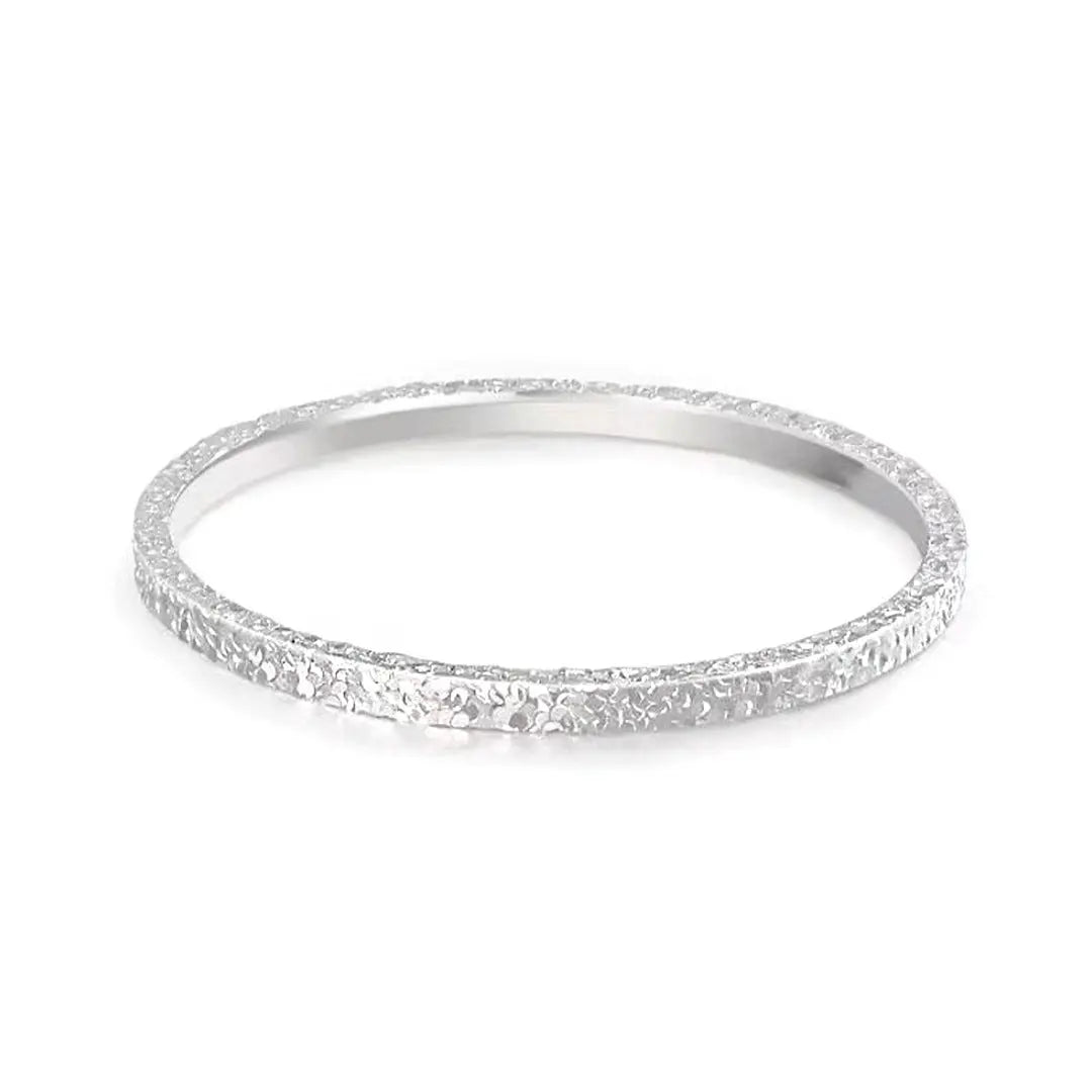 Explosions Ice Ice Foot Silver 9999 Sterling Silver Bracelet No Fading Women's Solid Niche Bracelet Tanabata Valentine's Day Gift