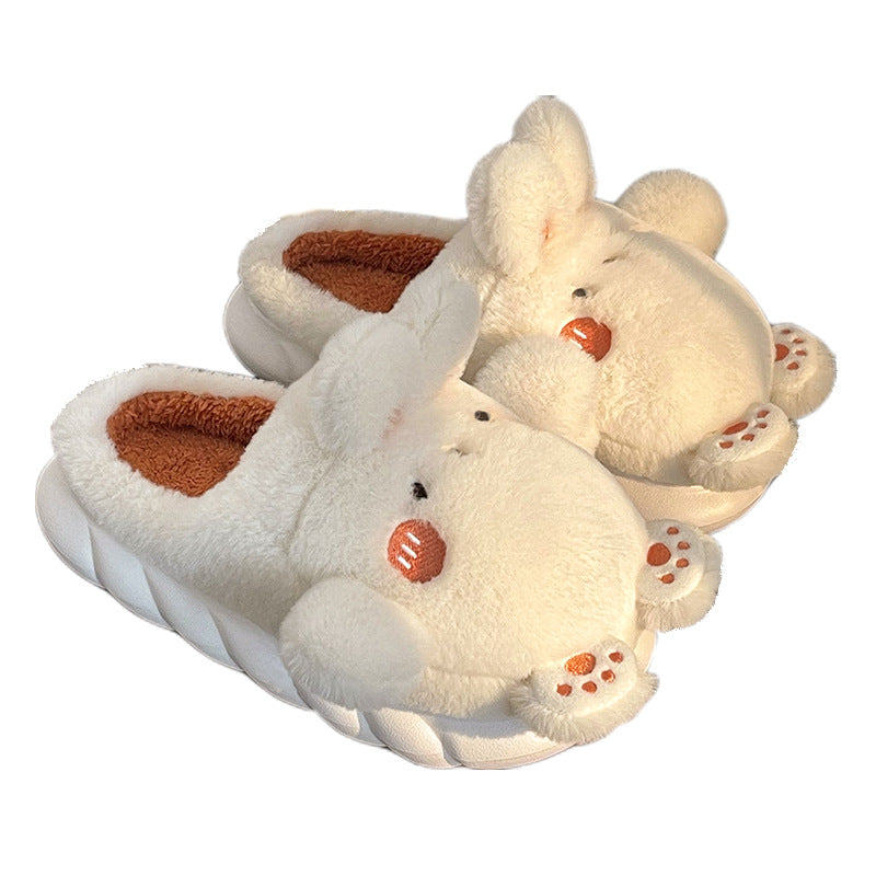 Cixi Cotton Slippers Women's Winter Bag With 2022 New Thick Bottom Cute Warm Two-wear Plush Cotton Slippers For Outer Wear